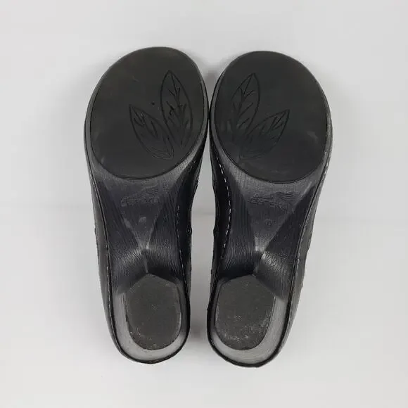 Dansko Nevin Womens Size EU 40 US 9.5-10 Black Leather Mary Jane Steampunk Shoes - Picture 8 of 12